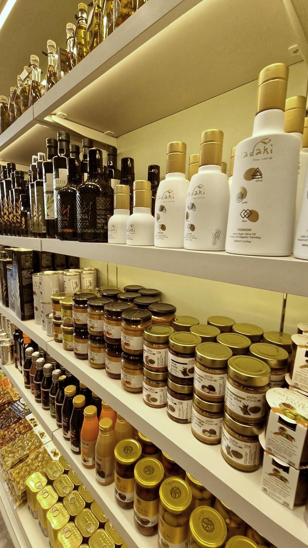 Greek olive oil and olives