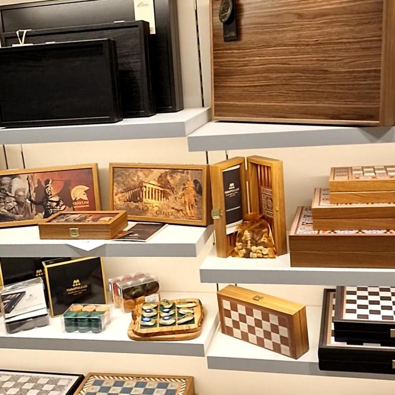 Handcrafted Wooden Backgammon Board